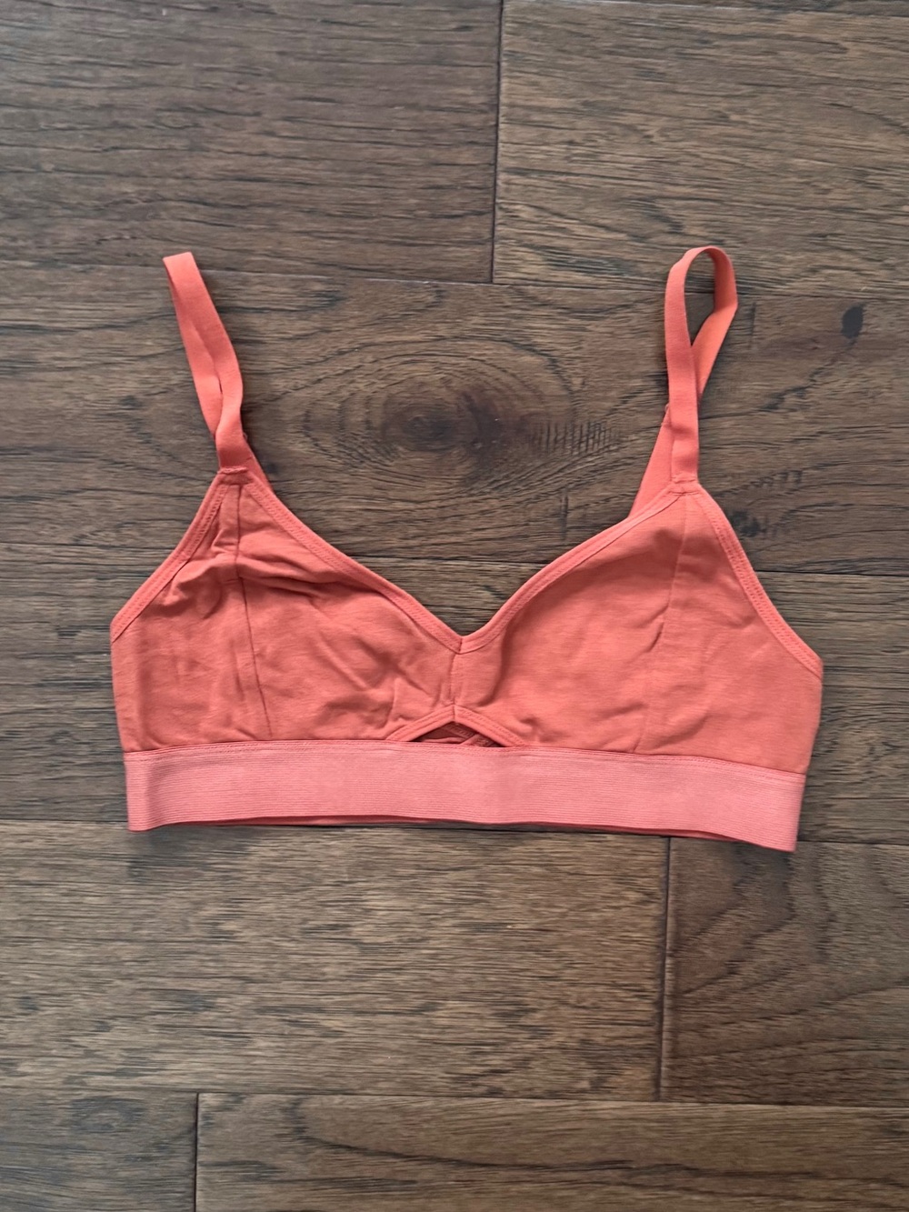 NWOT Richer Poorer Cotton Cutout Bralette Redwood Orange Size M